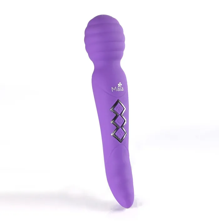 Maia Toys Vibrators Zoe Twisty Dual Vibrating Pleasure Wand Purple