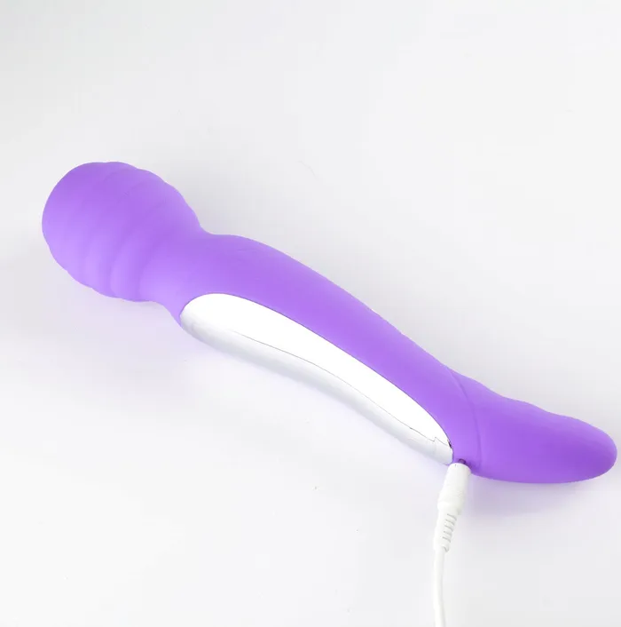 Maia Toys Vibrators Zoe Twisty Dual Vibrating Pleasure Wand Purple