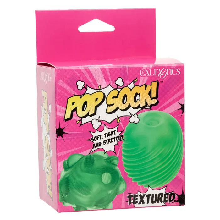 Male Sex Toys CalExotics Pop Sock Textured Green