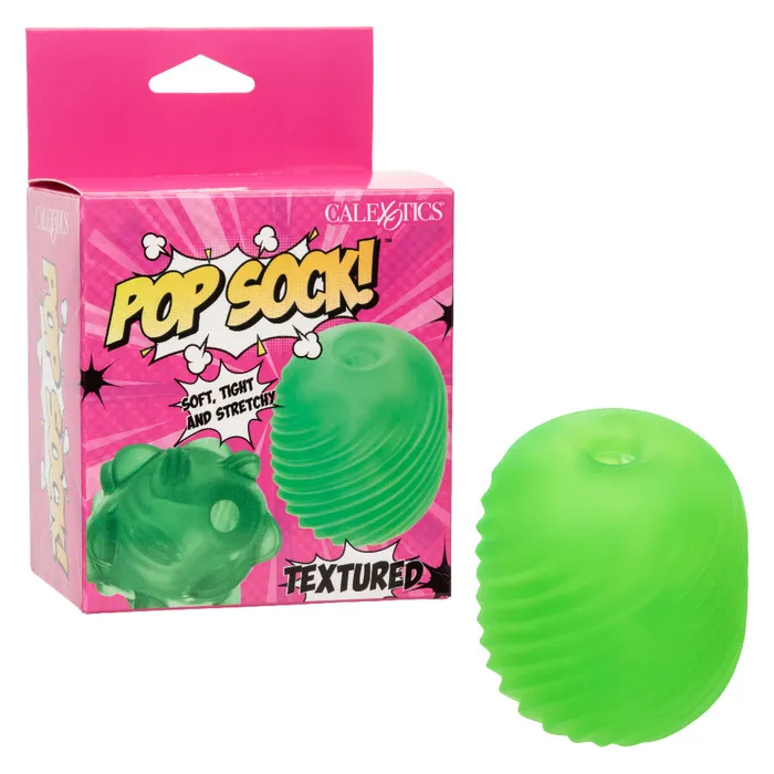 Male Sex Toys CalExotics Pop Sock Textured Green Male Sex Toys CalExotics Pop Sock Textured Green