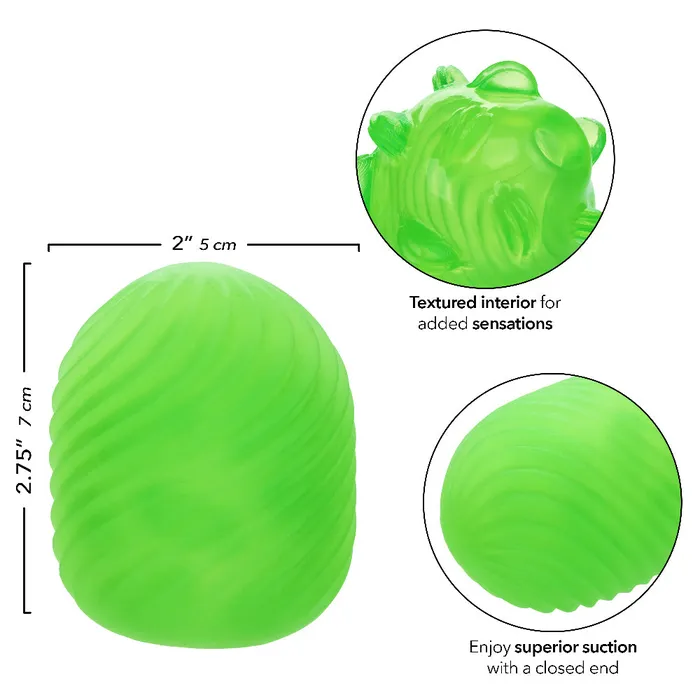 Male Sex Toys CalExotics Pop Sock Textured Green Male Sex Toys CalExotics Pop Sock Textured Green
