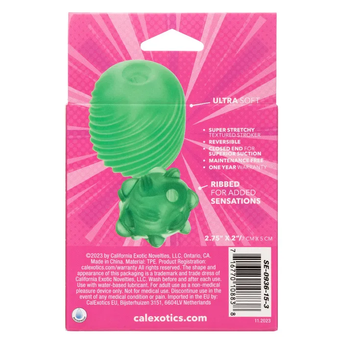 Male Sex Toys CalExotics Pop Sock Textured Green Male Sex Toys CalExotics Pop Sock Textured Green