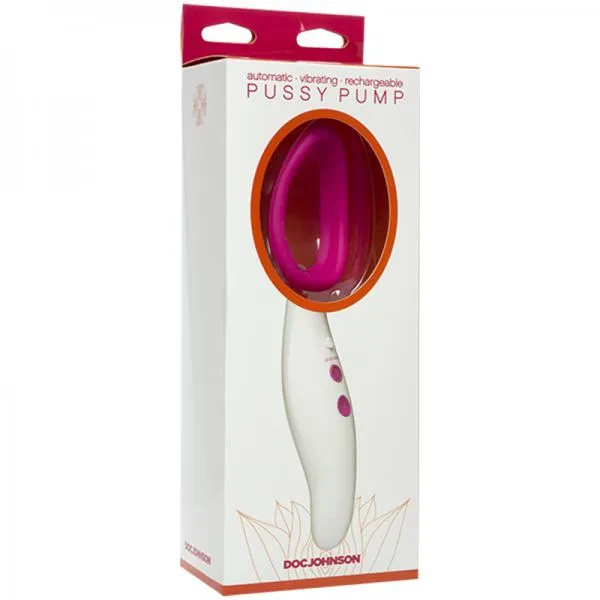 Male Sex Toys Doc Johnson Automatic Pussy Pump Vibrating Pink White