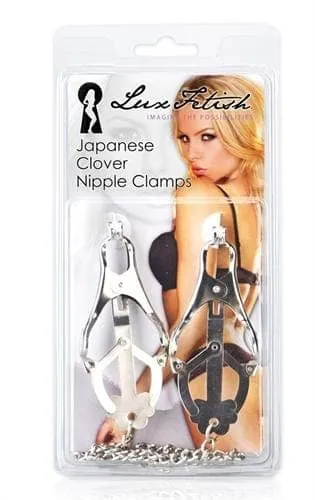 Nipple Clitoral Toys Lux Fetish Japanese Clover Nipple Clamps