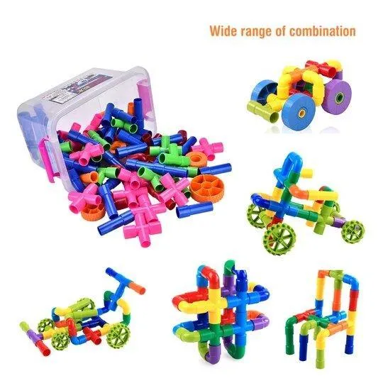 Pipe Building Blocks Toy 3ZToyBox Vibrators