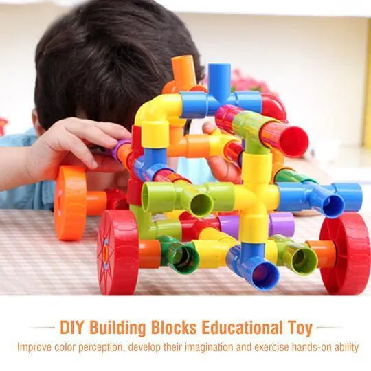 Pipe Building Blocks Toy 3ZToyBox Vibrators