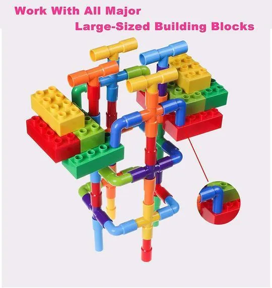 Pipe Building Blocks Toy 3ZToyBox Vibrators