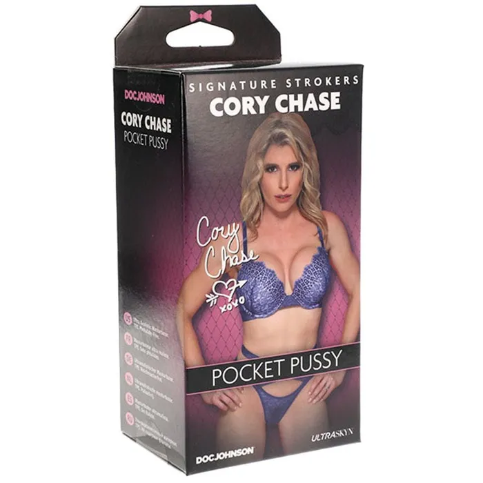 Signature Strokers Cory Chase Ultraskyn Pocket Pussy Doc Johnson Male Sex Toys