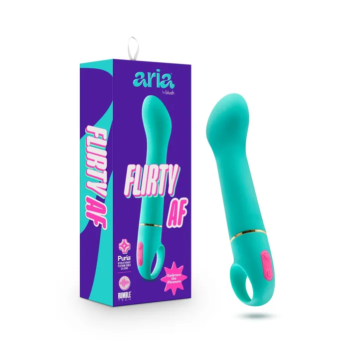 Vibrators Aria Flirty Af Teal Blush Novelties