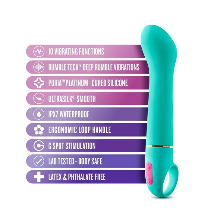 Vibrators Aria Flirty Af Teal Blush Novelties