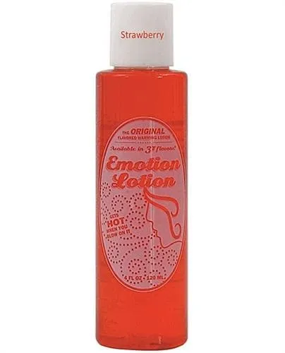 Vibrators Emotion Lotion Emotion Lotion Strawberry 4 Fl Oz