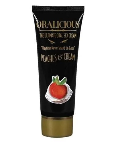 Vibrators Hott Products Oralicious Peaches Cream 2 Fl Oz