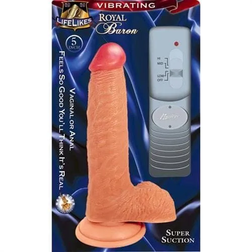 Vibrators Nasstoys Lifelike Vibrating Flesh Royal Baron 5