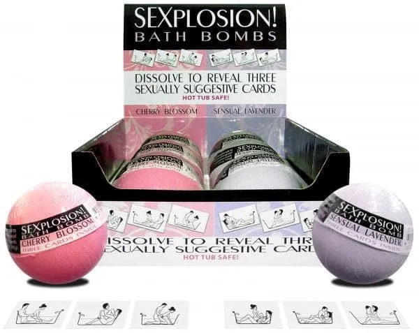 Vibrators Sexplosion Bath Bombs Display 6 Count Kheper Games