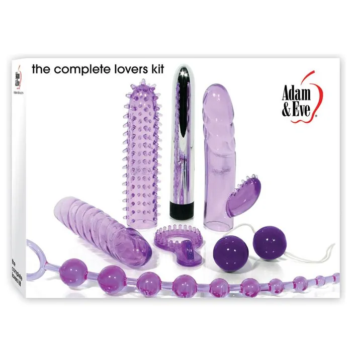 Adam and Eve the Complete Lovers Kit Purple Erotica Adult Toys Vibrators