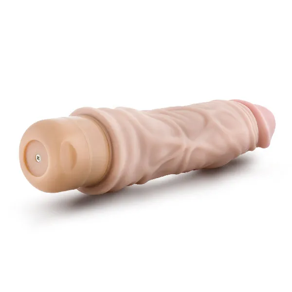 Blush Female Sex Toys Dr Skin Cock Vibe 10 85in Vibrating Cock Beige