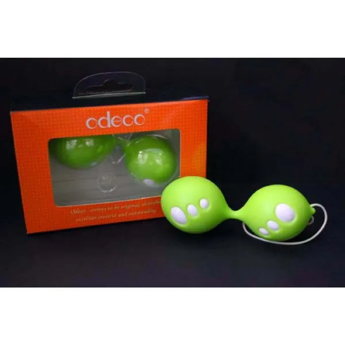 Dildos Xsales2 Odeco Oh My Dual Smart Balls Green