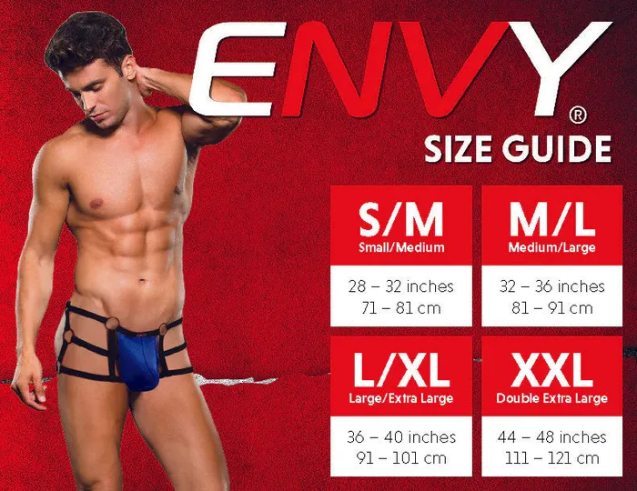 Envy Female Sex Toys Wide Band Mesh Brief