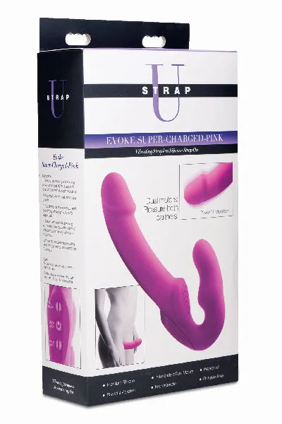 Evoke Rechargeable Vibrating Silicone Strapless Strap On XR Brands Female Sex Toys