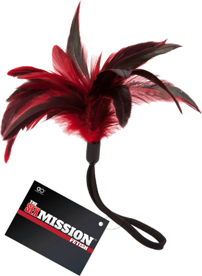 Feather Tickler Red Sex Toy Adult Pleasure Excellent Power Vibrators