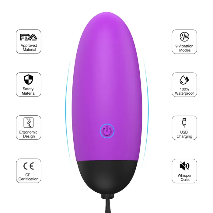 Female Sex Toys SHande Ada Vibrating Egg w Remote