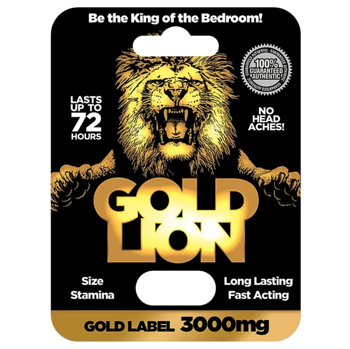 Gold Lion single pack Erotica Adult Toys Vibrators