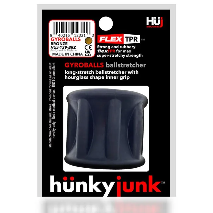 Hunkyjunk Vibrators Gyroball Ballstretcher Tar Ice