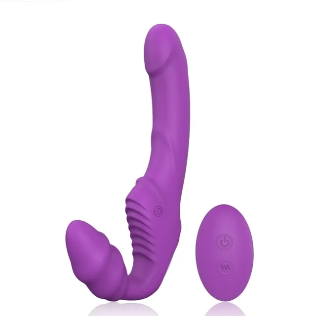 Javaughn69ways Female Sex Toys Strapless strap on 9 Speed Double Vibrating G Spot