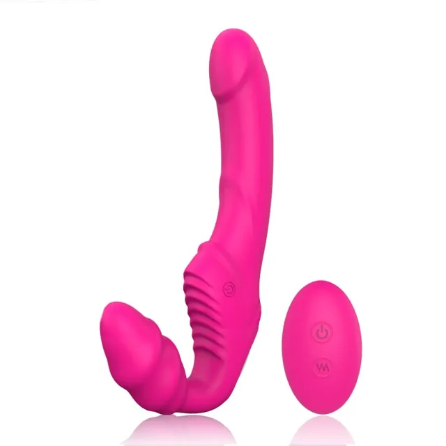 Javaughn69ways Female Sex Toys Strapless strap on 9 Speed Double Vibrating G Spot