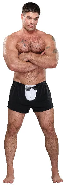 Male Power Vibrators Tuxedo Boxer Novelty Underwear