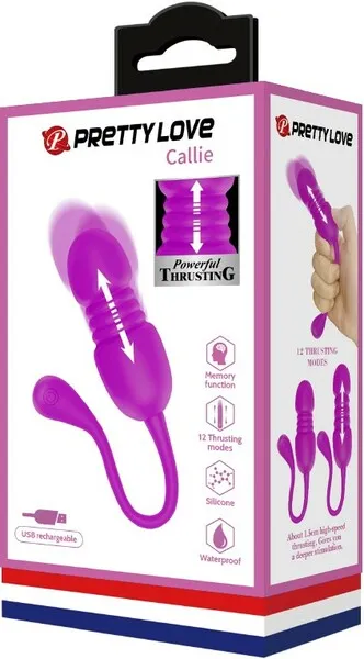 Rechargeable Callie Purple Pretty Love Vibrators