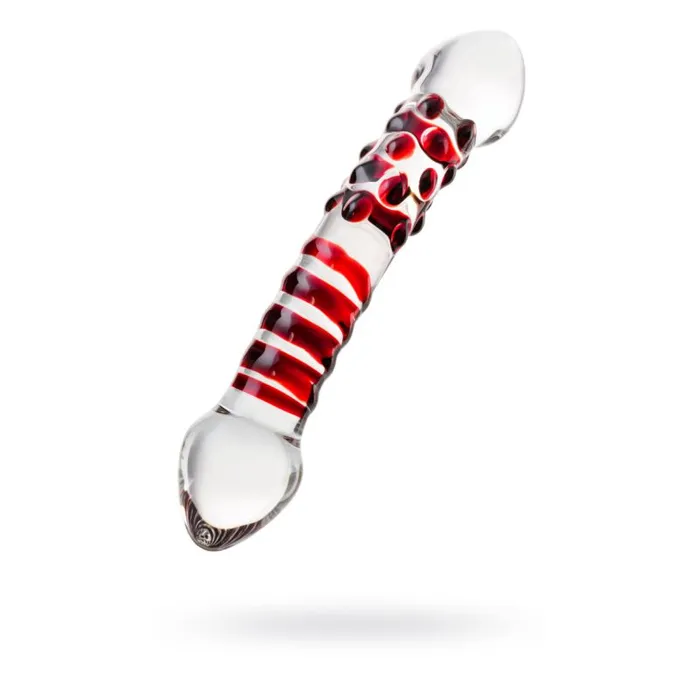 Sexus Glass Dildos Sexus Glass Dildo Red Delight 19cm