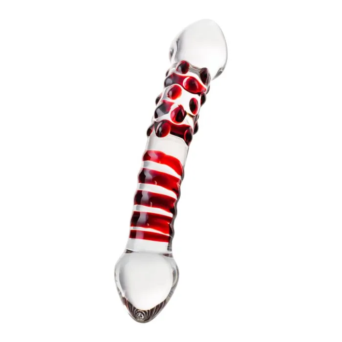 Sexus Glass Dildos Sexus Glass Dildo Red Delight 19cm