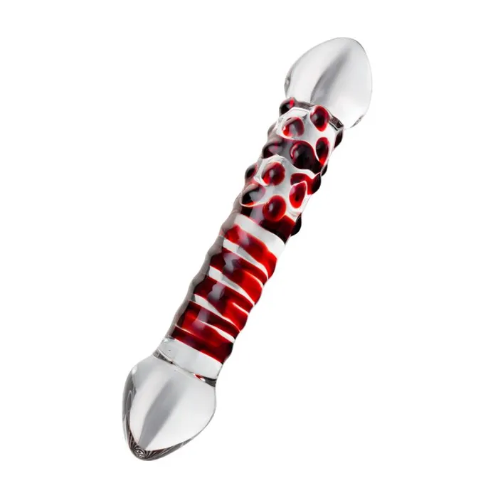 Sexus Glass Dildos Sexus Glass Dildo Red Delight 19cm