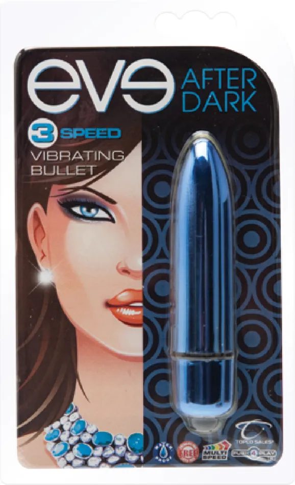 Topco Sales Vibrators Vibrating Bullet Blue Vibrator Sex Toy Adult Orgasm