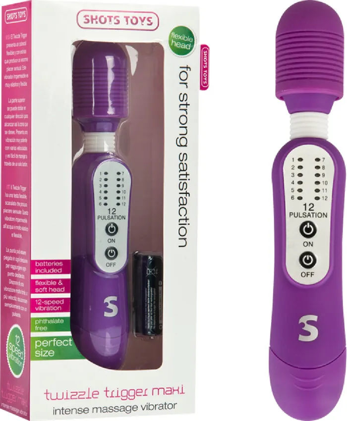 Twizzle Trigger Maxi Purple Vibrator Sex Toy Adult Orgasm Shots Media Vibrators