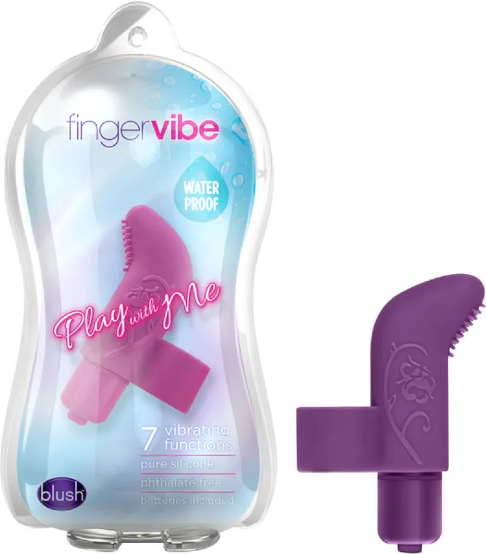 Vibrators Blush Novelties Finger Vibe Multi Function Vibrator Massager Pleasure Sex Toy Purple