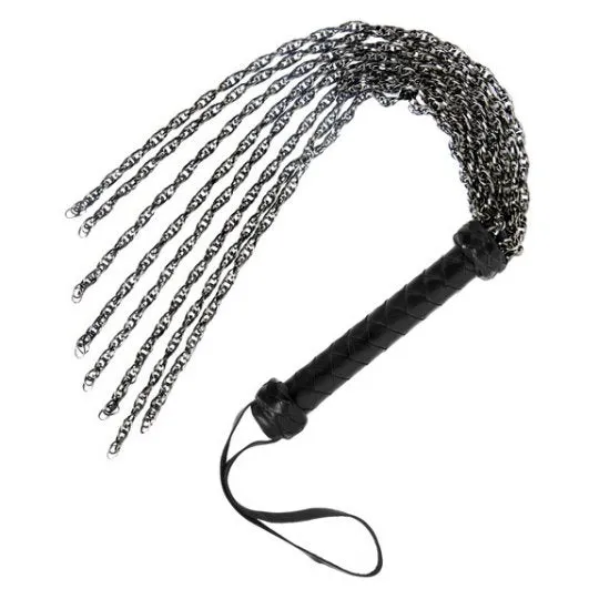 Vibrators Master Series Gunmetal Chain Flogger