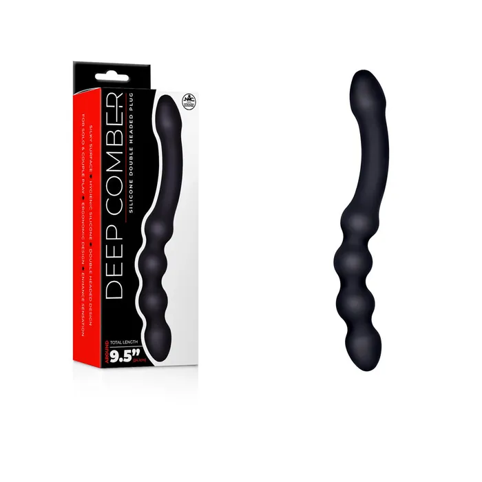 Deep Comber 24 cm Silicone Beaded Double Dildo Excellent Power Female Sex Toys