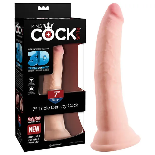 Dildos Pipedream King Cock Plus 7 Triple Density Cock Flesh 178 cm Dong