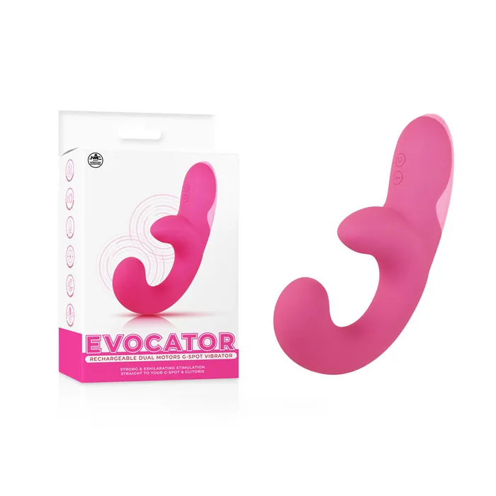 Female Sex Toys Excellent Power Evocator USB Rechargeable Dual Motor GSpot Vibrator