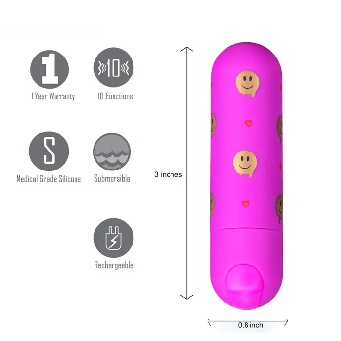 Female Sex Toys Maia Giggly 76 cm USB Rechargeable Bullet Maia Toys