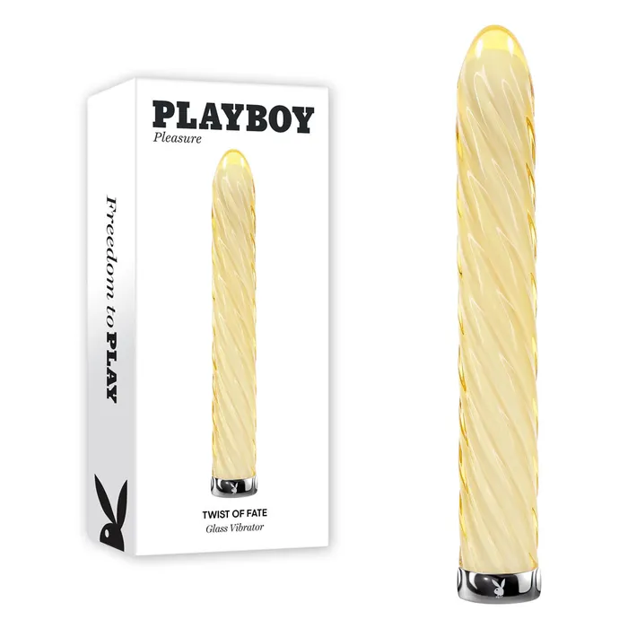 Female Sex Toys Playboy Pleasure Playboy Pleasure TWIST OF FATE Glass 175 cm USB Rechargeable Vibrator