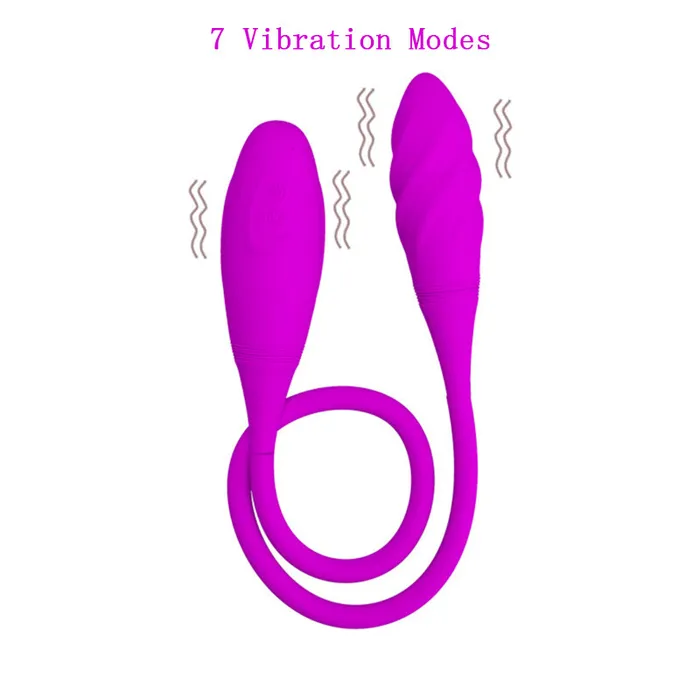 Female Sex Toys soniker Rechargeable Dual Vibrator 7 Speeds Double Head Jump Egg Bullet Dildo Vibrator