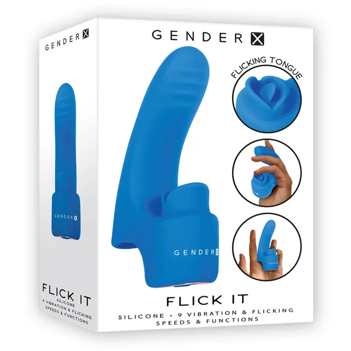 Gender X FLICK IT USB Rechargeable Finger Vibrator Gender X Female Sex Toys